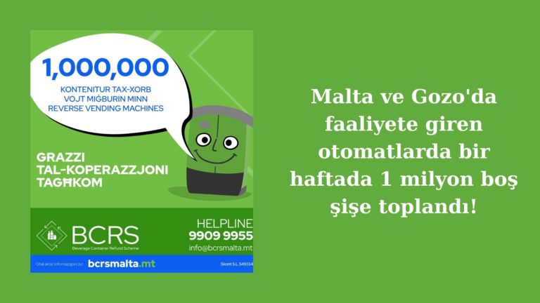 Otomatlarda 7 günde 1 milyon boş şişe toplandı!