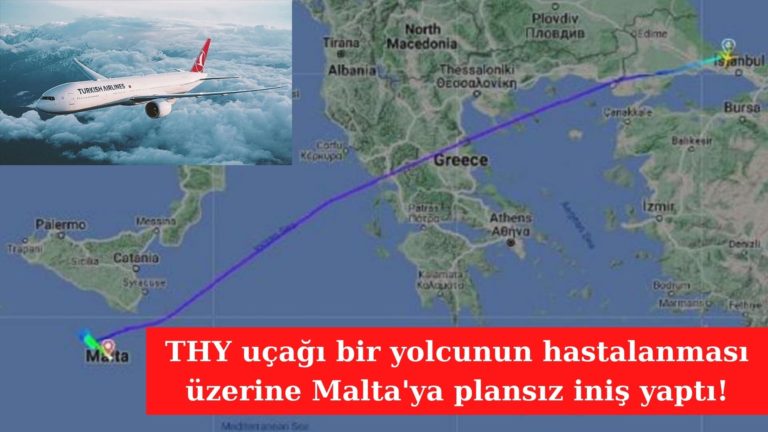 THY uçağı Malta’ya acil iniş yapmak zorunda kaldı!