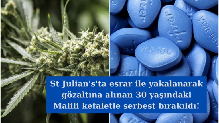 Esrarla yakalanan Malili kefaletle serbest bırakıldı!