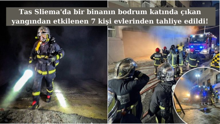 Tas Sliema’da yangın: 7 kişi evlerinden tahliye edildi!