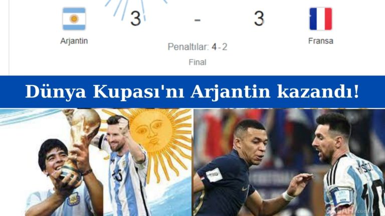 Kupa Messi’nin ellerinde; Diego Armando Maradona’nın ülkesine!