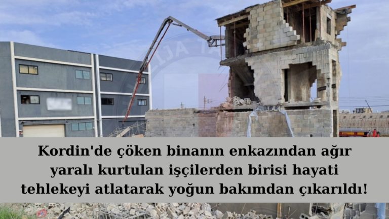 Bina enkazından kurtarılan işçilerden birisi yoğun bakımdan çıktı!