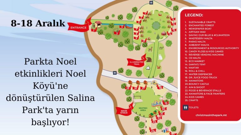 Parkta Noel etkinlikleri yarın Salina Park’ta başlıyor!