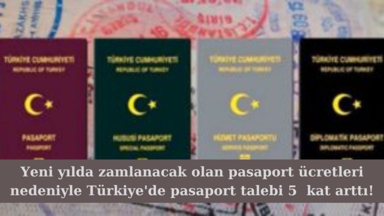 Türkiye’de yeni yıl zammı öncesi pasaport talebi 5 kat arttı!