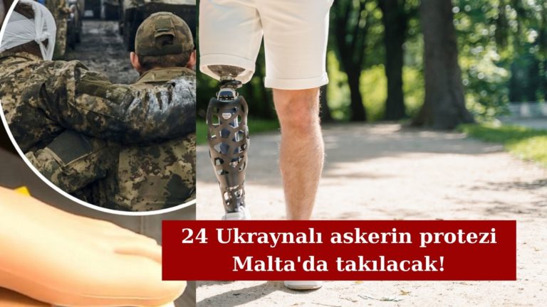 24 Ukraynalı askerin protezi Malta’da takılacak!