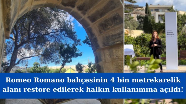 Romeo Romano Bahçesi halkın kullanımına açıldı!