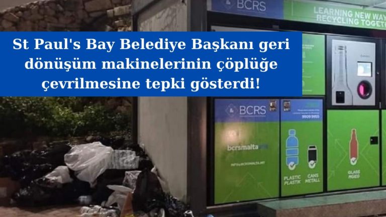 Geri dönüşüm makinelerinin çöplüğe çevrilmesine tepki!