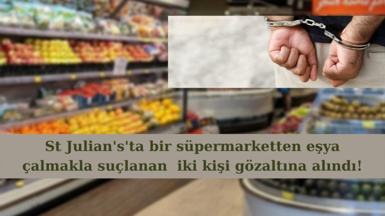 Süpermarketten eşya çalan iki kişi gözaltına alındı!