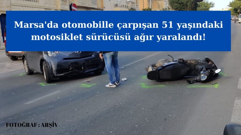 Otomobille çarpışan motosiklet sürücüsü ağır yaralandı!