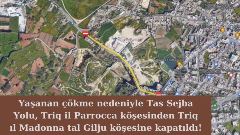 Mqabba’da çökme yaşanan yol trafiğe kapatıldı!