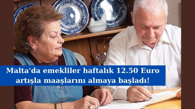 Emekliler haftalık 12.50 Euro zamlı maaşlarını almaya başladı!