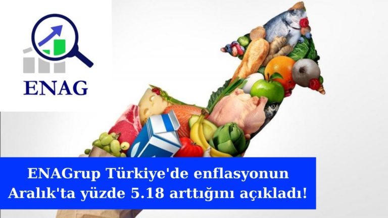 Türkiye’de Aralık’ta enflasyon yüzde 5.18 arttı!