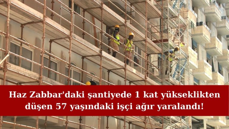 Bir kat yükseklikten düşen işçi ağır yaralandı!