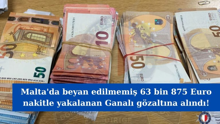 Havaalanında 63 bin 875 Euro nakitle gözaltına alındı!