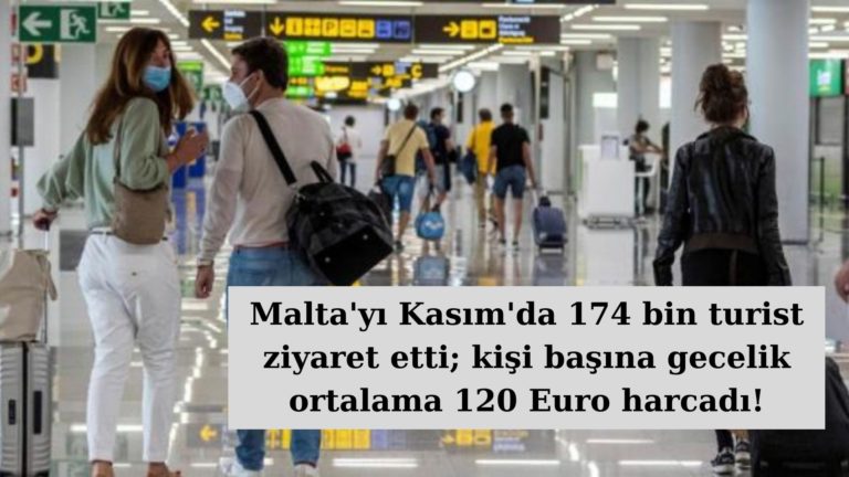 Kasım ayında Malta’yı 174 bin turist ziyaret etti!