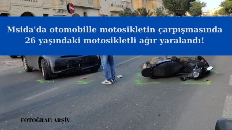 Otomobilin çarptığı motosikletli ağır yaralandı!