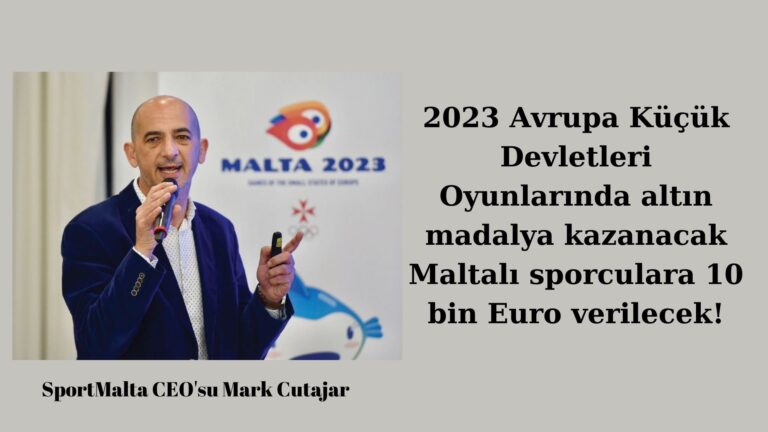 Altın madalya kazanan Maltalı sporcuya 10 bin Euro verilecek!