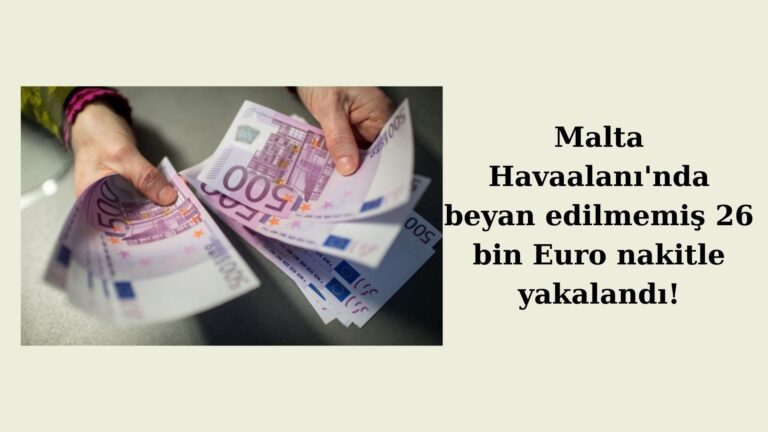 Havaalanında beyan edilmemiş 26 bin Euro ile yakalandı!
