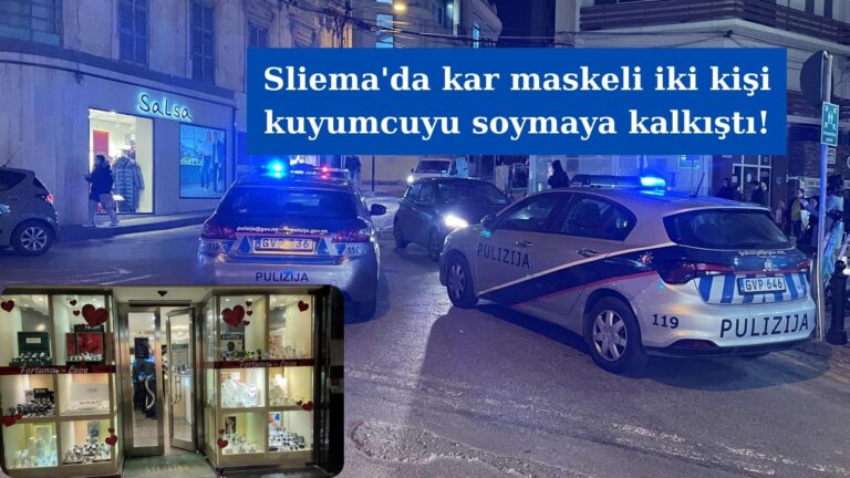 Sliema’da başarısız soygun girişimi: şüpheliler kaçtı!