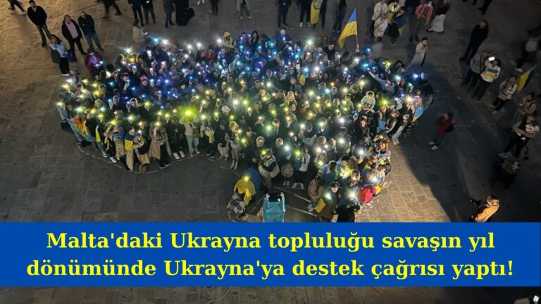 Ukraynalılar savaşın yıl dönümünde Rusya’yı protesto etti!