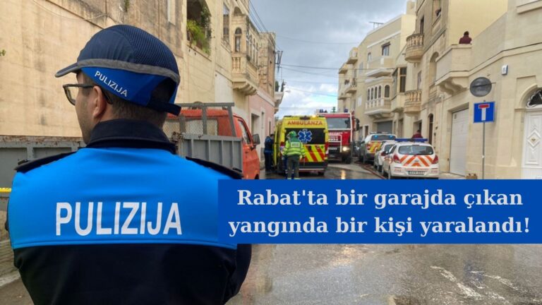 Rabat’ta garajda çıkan yangında bir kişi yaralandı!