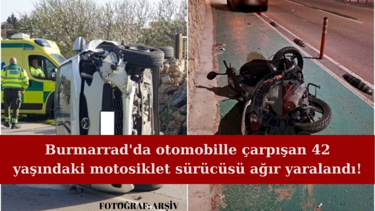 Burmarrad’daki kazada motosikletli ağır yaralandı!