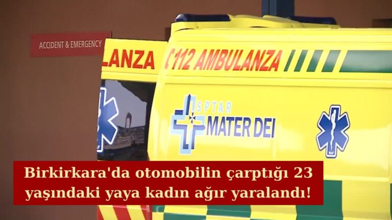 Aracın ezdiği 23 yaşındaki yaya kadın ağır yaralandı!