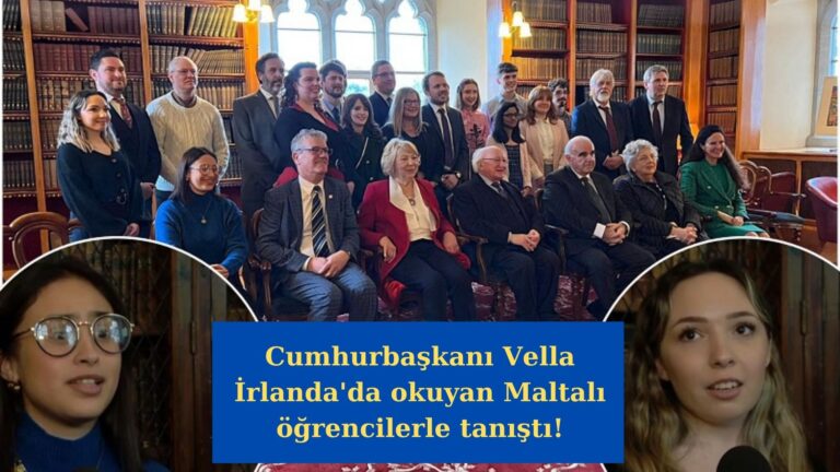 Cumhurbaşkanı Vella İrlanda’da okuyan Maltalı öğrencilerle tanıştı!