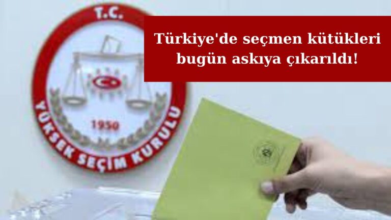 Türkiye’de seçme kütükleri askıya çıkarıldı!