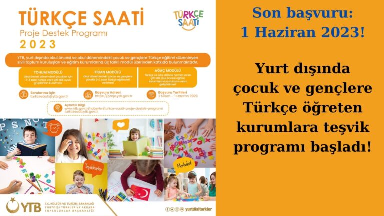 Yurt dışında Türkçe eğitim programına kayıtlar başladı!