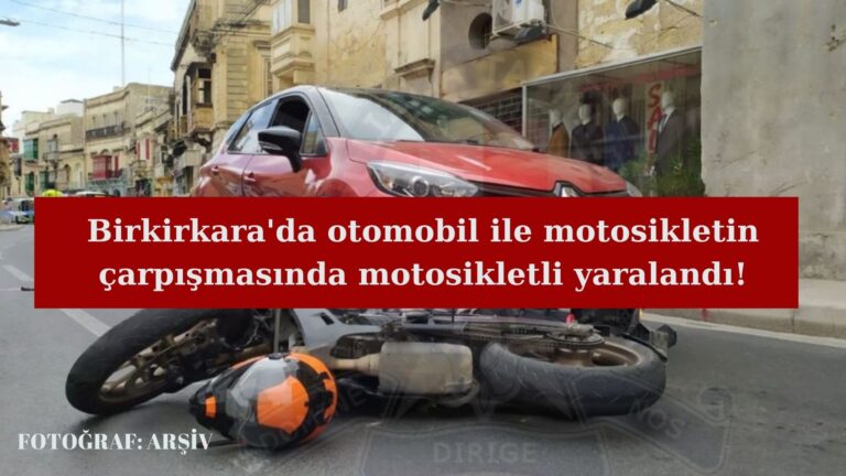 Birkirkara kazasında motosikletli yaralandı!