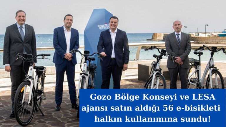 Gozo’da 56 e-bisiklet halkın kullanımına sunuldu!