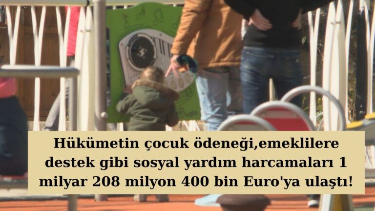 Hükümetin sosyal yardım harcamaları 1 milyar 208 milyon Euro’yu aştı!