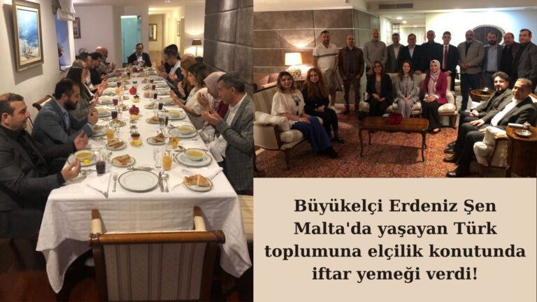 Büyükelçi Erdeniz Şen elçilik konutunda iftar yemeği verdi!