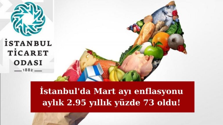 İstanbul’da Mart enflasyonu yıllık yüzde 73 oldu!