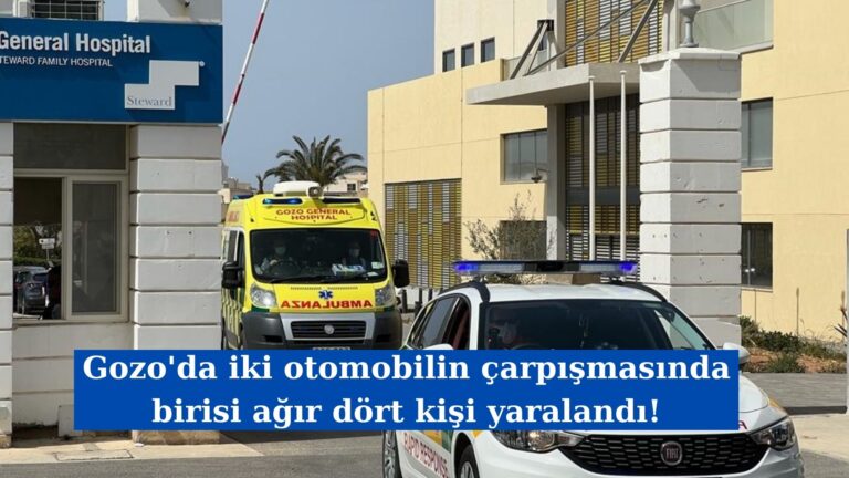 Gozo’da trafik kazasında biri ağır dört kişi yaralandı!