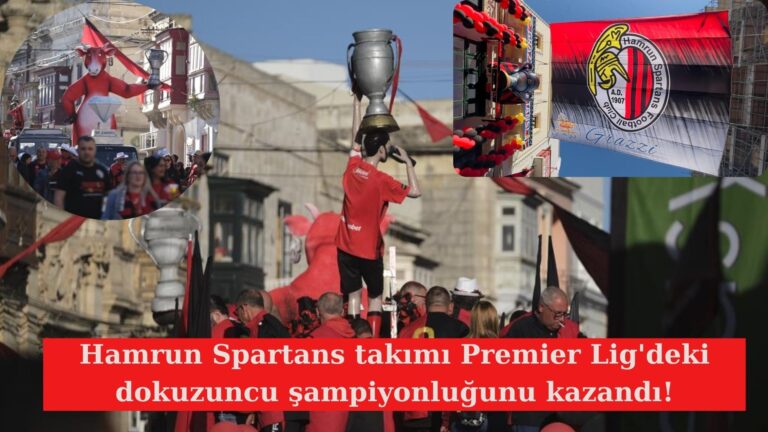 Hamrun Spartans dokuzuncu şampiyonluğunu kutluyor!