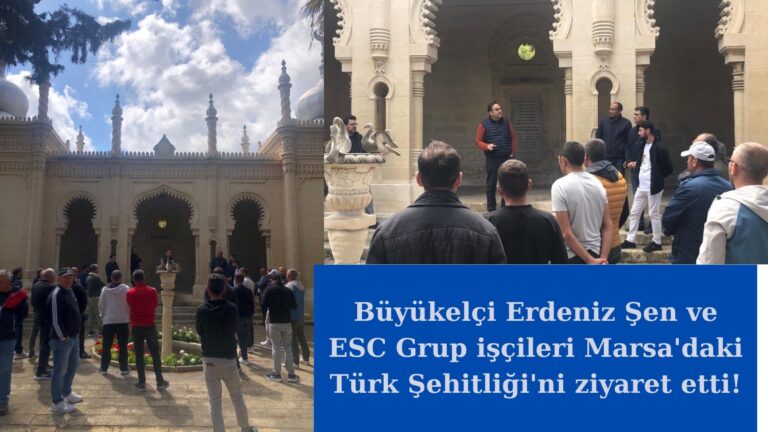 Büyükelçi Erdeniz Şen ve ESC Grup işçileri şehitliği ziyaret etti!