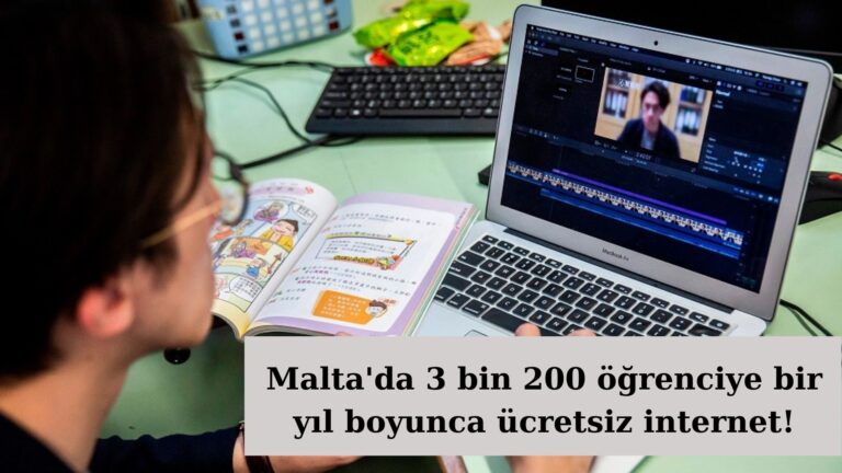 Malta’da 3 bin 200 öğrenciye 1 yıl ücretsiz internet!