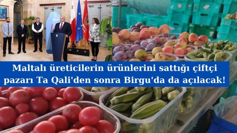 Birgu’da 15 Nisan’da çiftçi pazarı açılıyor!