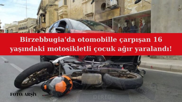 Otomobille çarpışan 16 yaşındaki motosikletli ağır yaralandı!