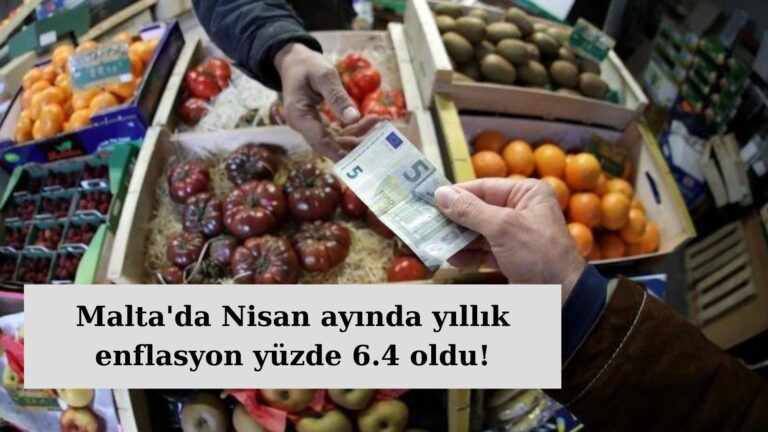 Nisan ayında yıllık enflasyon yüzde 6.4 oldu!