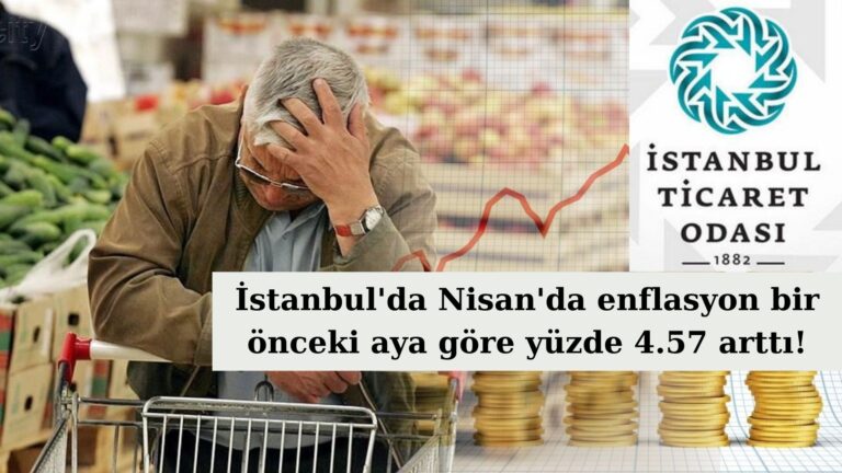 İstanbul’da aylık enflasyon yüzde 4.57 oldu!