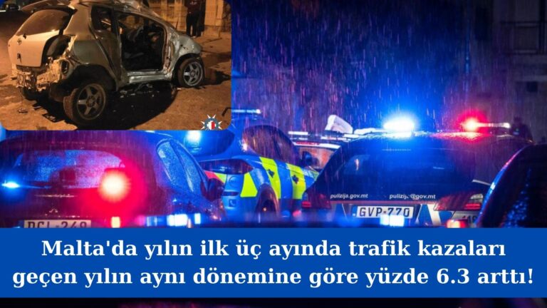 Yılın ilk üç ayında toplam 3 bin 822 trafik kazası yaşandı!