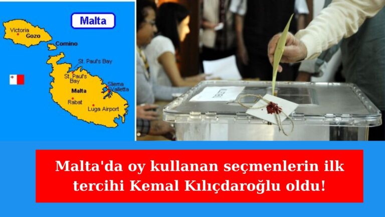 Malta’da seçmenlerin ilk tercihi Kılıçdaroğlu ve CHP oldu!