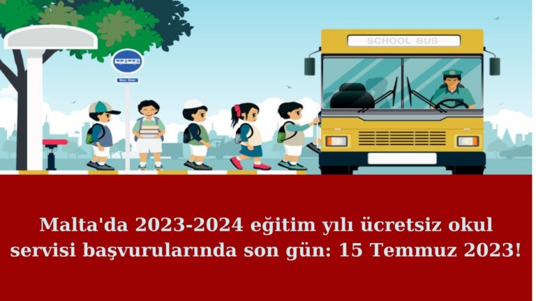 Yeni eğitim yılı okul servisi başvurularında son gün: 15 Temmuz 2023!