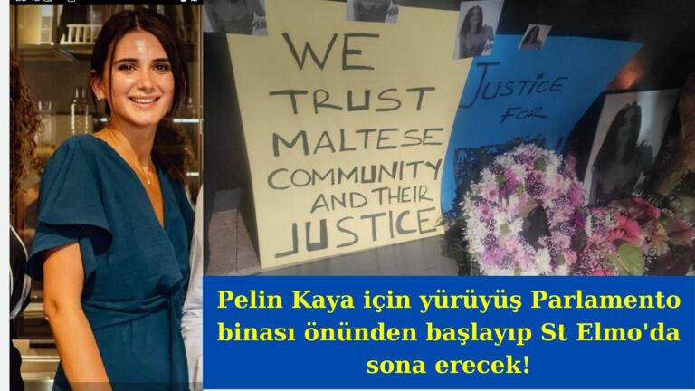 Malta’da 19 Mayıs günü Pelin için anma yürüyüşü düzenlenecek!