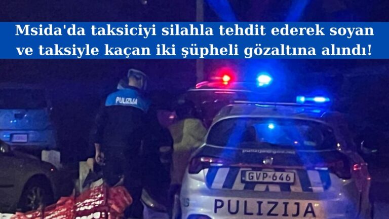 Silah tehditi ile taksiciyi soyan iki şüpheli gözaltına alındı!