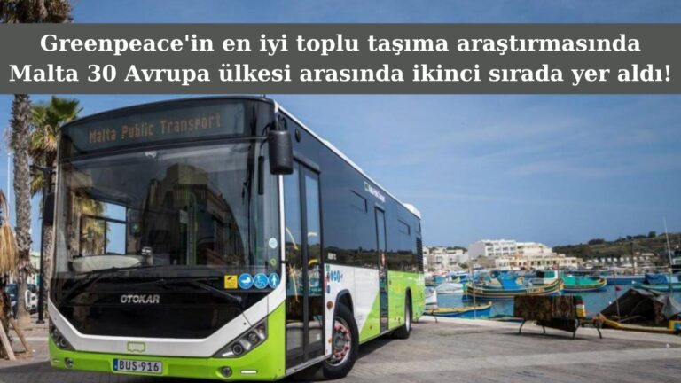 En iyi toplu taşımada Malta 30 Avrupa ülkesi arasında ikinci oldu!