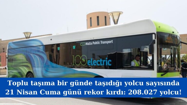 Toplu taşımada 21 Nisan günü rekor sayıda yolcu taşındı!